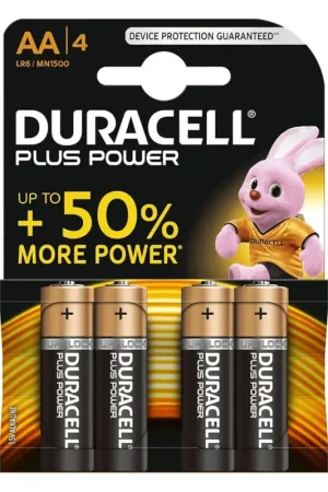 Non Perdere Pile Duracell stilo Plus Power AA 1,5V blister 4 pz. MN1500