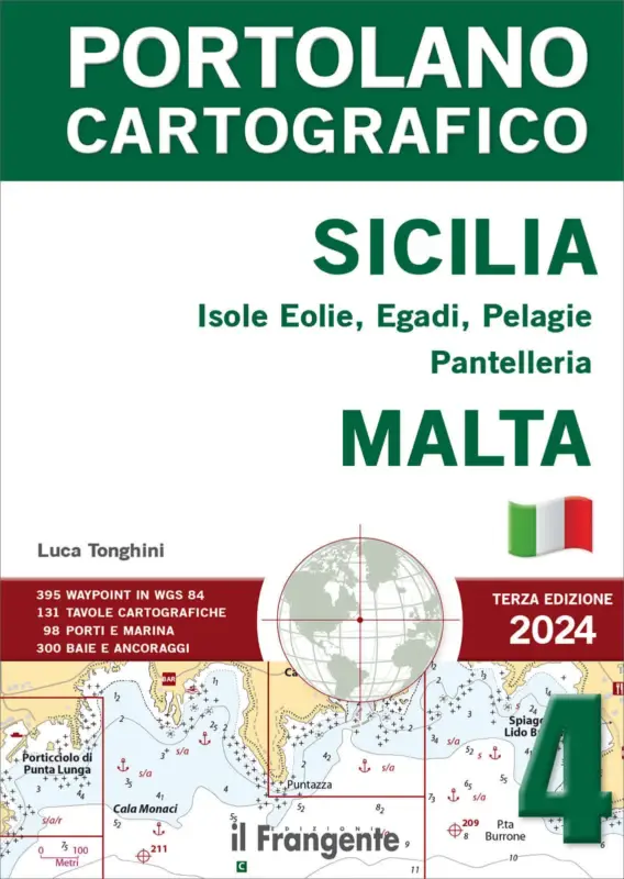 4 - Sicilia e Tirreno Meridionale - Portolano Cartografico 3ª Edizione 2024 Direttamente Dal Produttore
