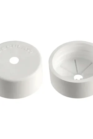 Professionale Tappo di Finitura in PVC Morbido Bianco per Tubo Passaggio Cavi Motori Fuoribordo