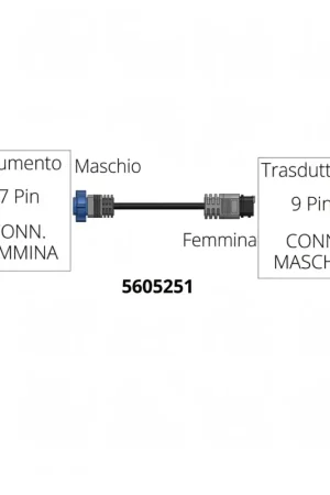 Adattatore Trasduttore 7 a 9 Pin Lowrance Airmar per HDS Elite Hook Reveal Prezzo Conveniente