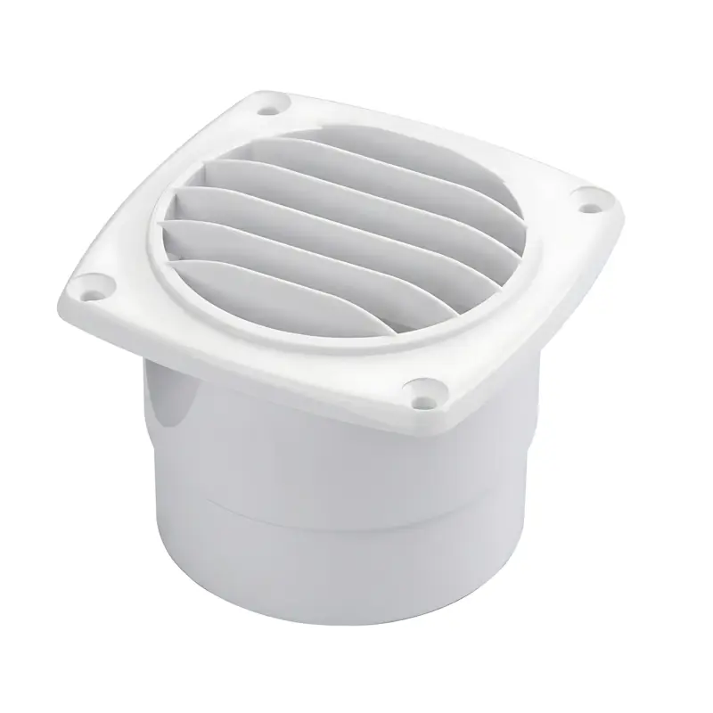 Presa d'Aria con Collare Dritta in ABS Bianca per Ventilazione Nautica Nuovo Arrivo