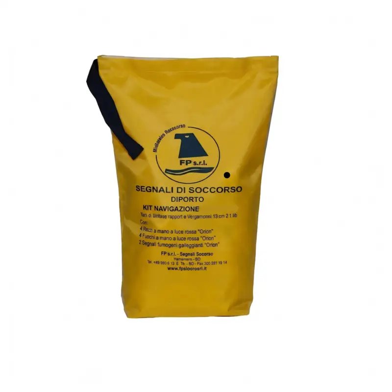 A Buon Prezzo Kit Segnali di Soccorso Entro 3 Miglia in Custodia PVC Apribile e Impermeabile (DM 21/09/2024)