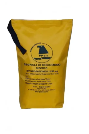 Kit Segnali di Soccorso Entro 50 Miglia Diporto / 6 Miglia Noleggio in Custodia PVC Apribile e Impermeabile (DM 21/09/2024) Pagamento Sicuro