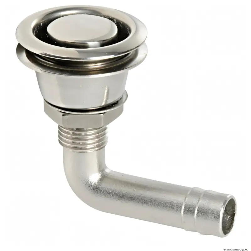 Ultimissimo Modello Sfiato Carburante a Filo 90° in Acciaio Inox Ø 16 mm