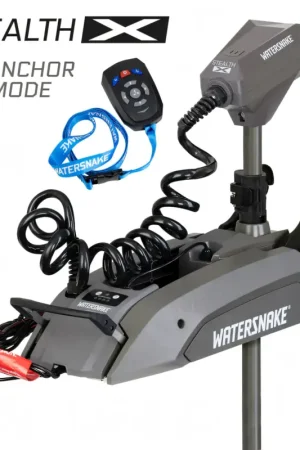Compra Online Motore Elettrico Watersnake Stealth X 65 lb 12V Gambo 66" con Telecomando