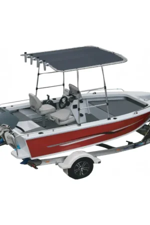 Acquista Ora TARGA Top per Barca – Struttura Anodizzata Ø 32 mm con Swing Mounts e Telo ATLAS Blu