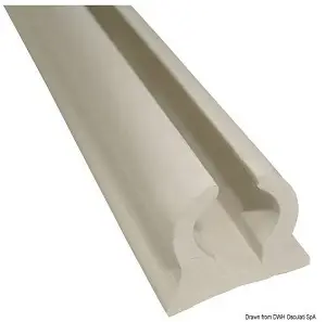 Professionale Profilo a C in pvc bianco mt.2 per tendalini (44.010.01)