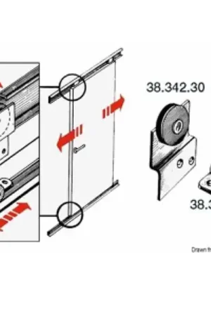 Rotaia inox per porte scorrevoli (38.342.60) Miglior Prezzo
