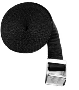 Cinghie Fibbia inox con cinghia nera mt.4 Promo Stagionale