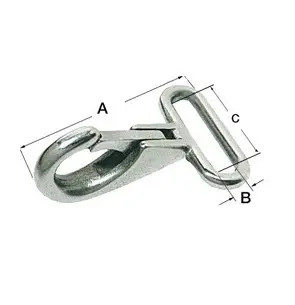 Cinghie moschettone inox per cinghia mm.25 (09.250.00) Affare