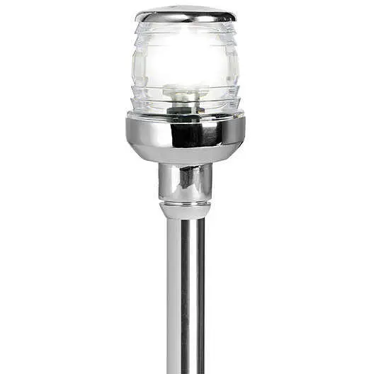 Asta LED 360° estraibile Advance basetta Flush cm. 60 Inox Solo Oggi