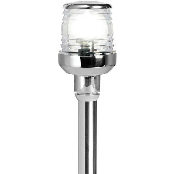Asta LED 360° estraibile a parete 100 cm Inox Prezzo Ridotto