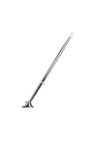 Offerta Lampo Asta portabandiera estraibile inox base piana.cm.80