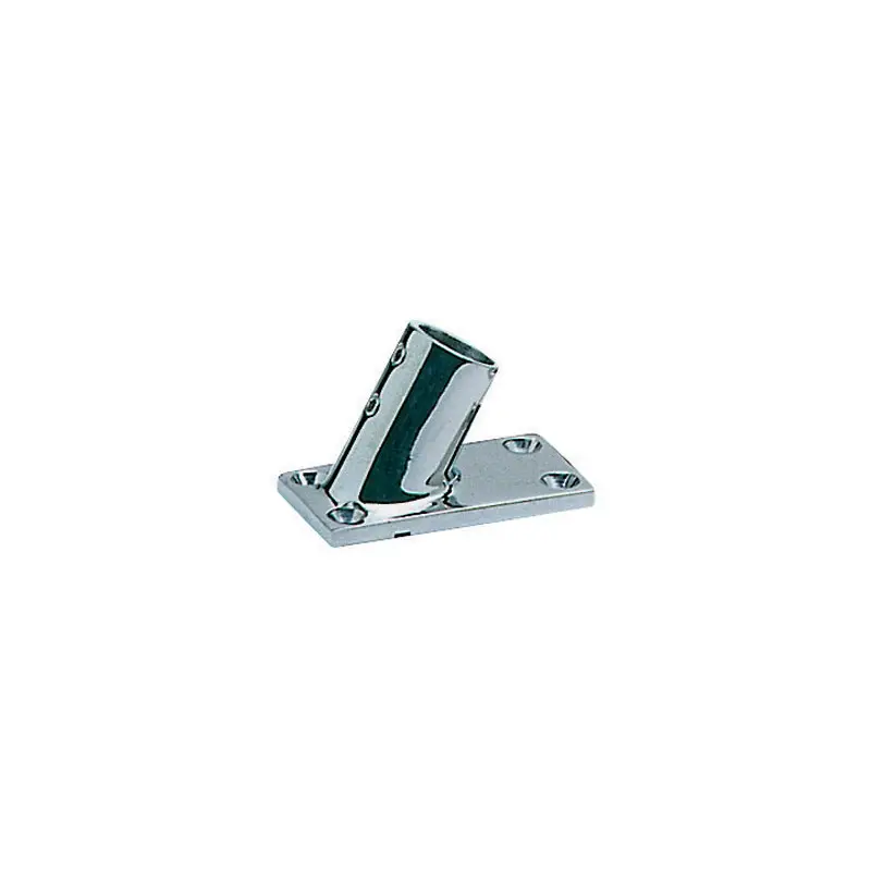 Ordina Subito Base inox rettangolare microfusa 30° x tubo 22 mm.