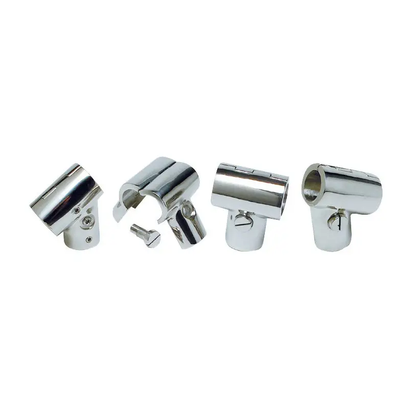 Base inox “T” apribile microfusa 60° x tubo 25 mm. Subito Disponibile
