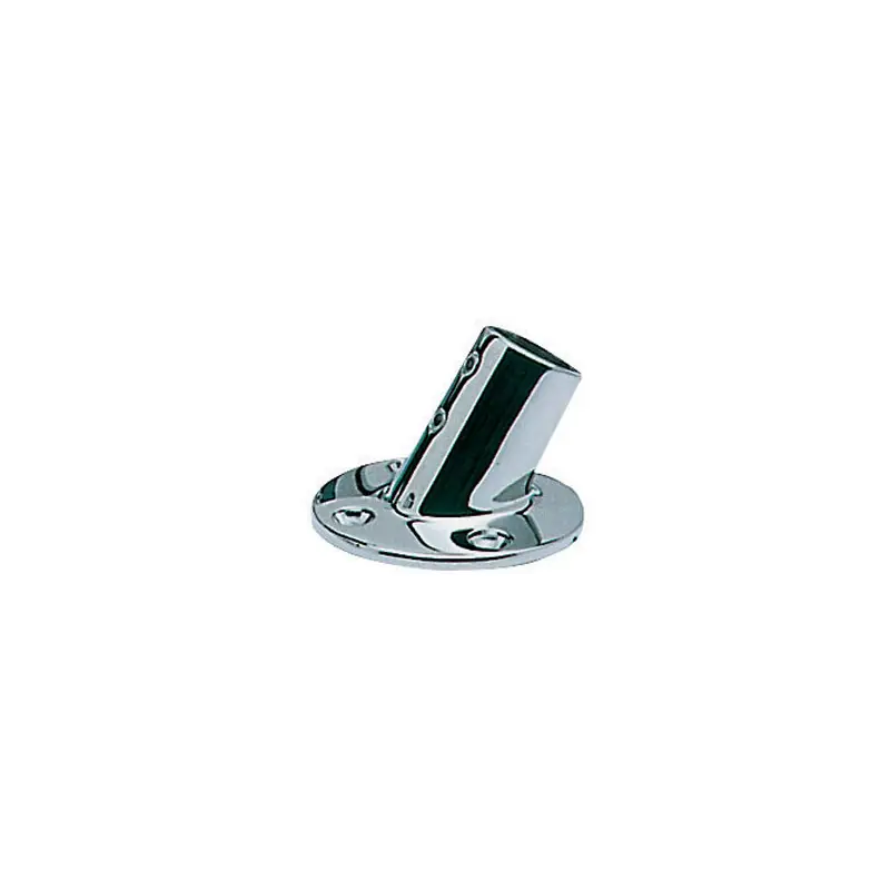Di Tendenza Base inox tonda microfusa 45° x tubo 25 mm.