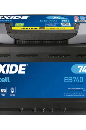 Economico Batteria Exide Excell EB740 74 Ah