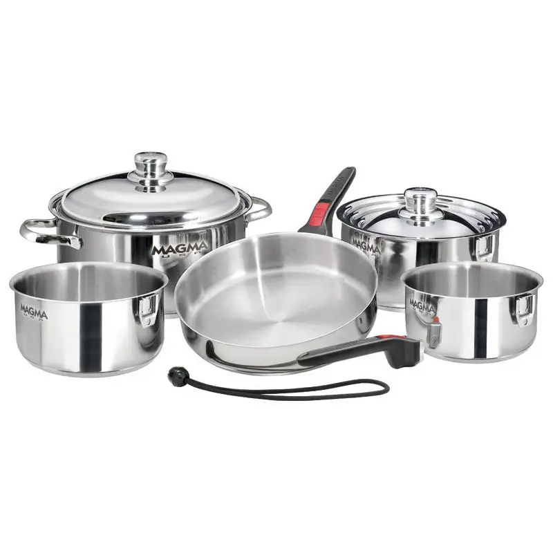 Subito Disponibile Kit pentole barca impilabili Magma Inox e ceramica
