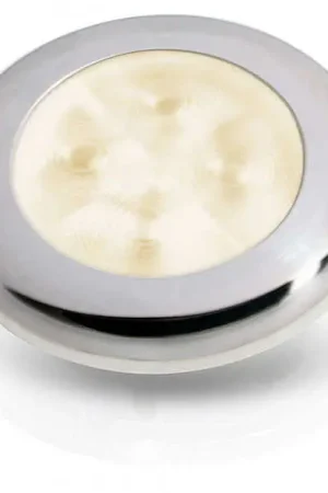 Luce di cortesia rotonda inox a LED Hella marine - 12 V - Luce Bianco calda Prezzo Ridotto