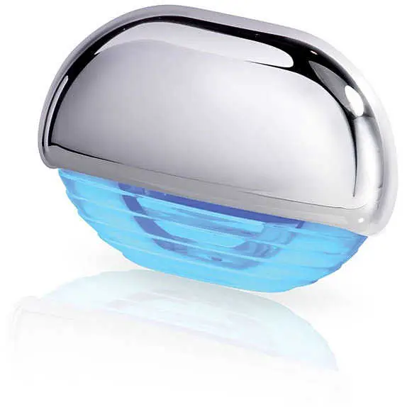 Luce di cortesia segnapasso a LED Hella marine - Cromata - Luce Blu Consegna Rapida