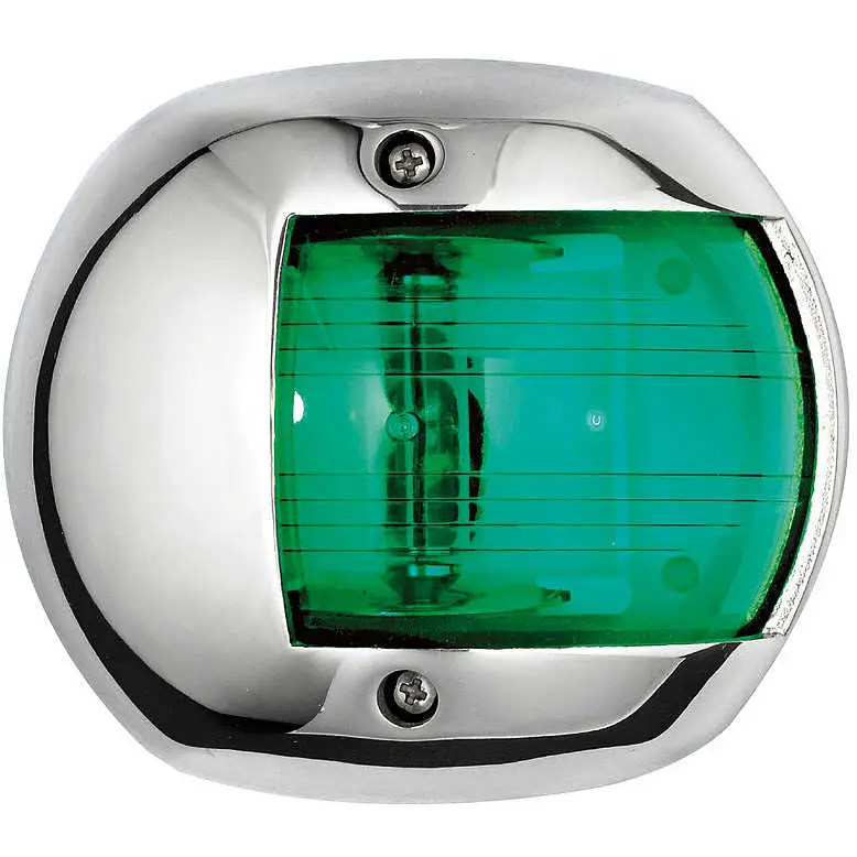 Luce di via “Classic 12” inox laterale verde 112,5° Direttamente Dal Produttore