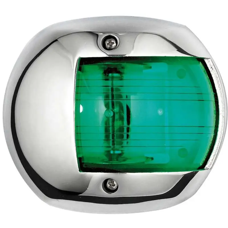 Solo Oggi Luce di via “Compact 12” inox laterale verde 112,5°