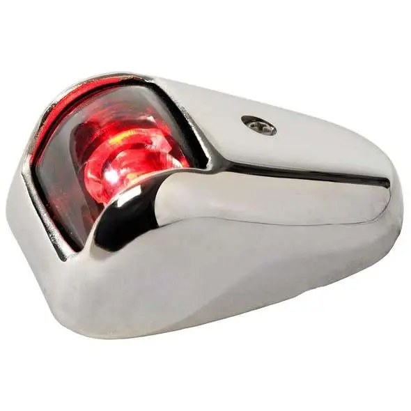 A Buon Prezzo Luce di via Led “Orions” inox laterale rosso 112,5°