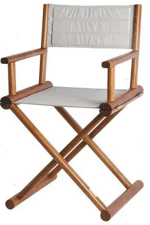 Compra Adesso Sedia pieghevole regista MB in teak - Grigio