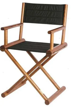 Di Tendenza Sedia pieghevole regista MB in teak - Nero