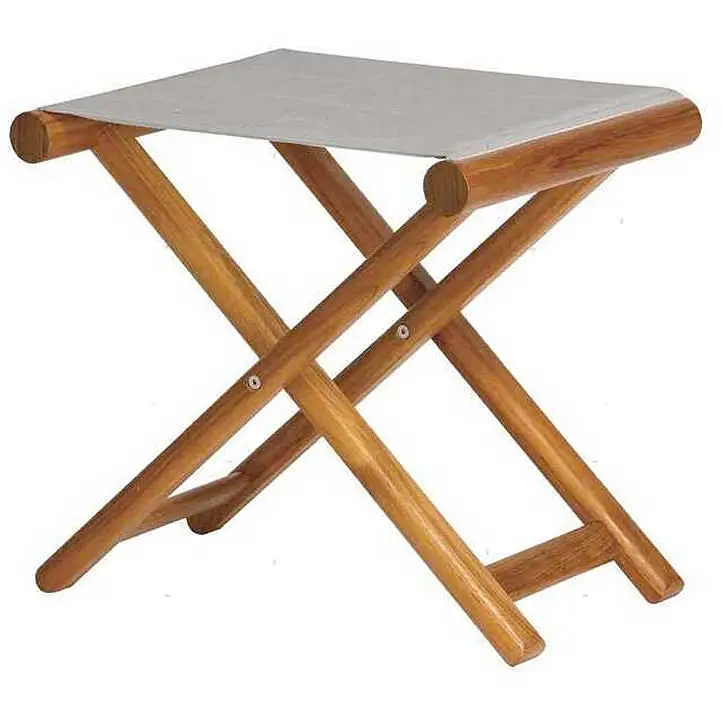 Sgabello pieghevole MB in teak - Grigio A Buon Prezzo