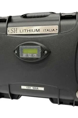 SH Lithium Batteria litio NMC box impermeabile - 12 V 100 A Consegna Rapida