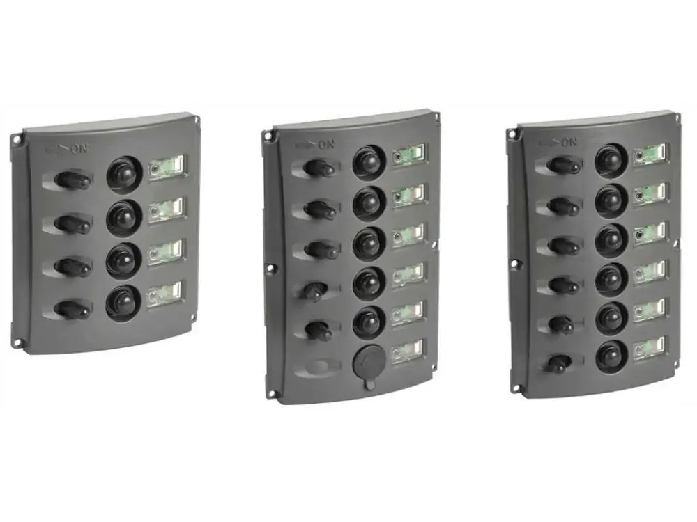 Pannello elettrico con fusibili riarmabili e doppio LED Affare