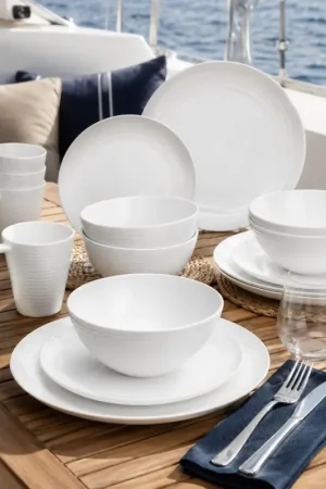 Set Stoviglie melamina "Seramika White" Spedizione Espresso