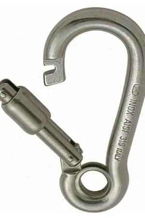 Reso Gratuito MOSCHETTONE KONG D8MM APERTURA ESTERNA CON OCCHIO ACCIAIO INOX 316
