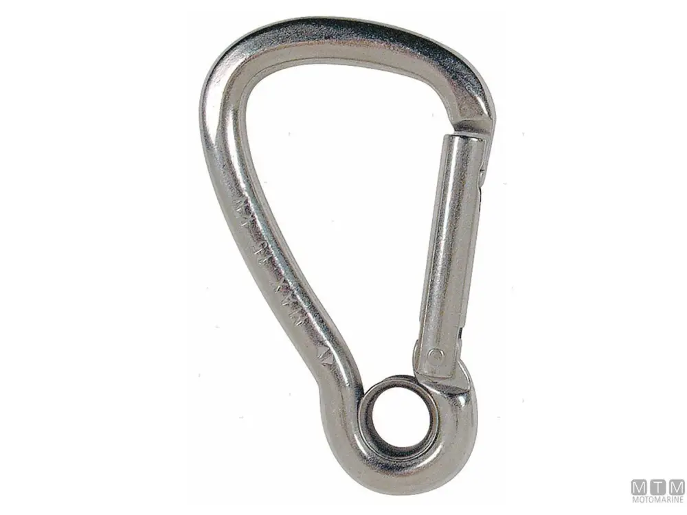 MOSCHETTONE LARGO KONG D5MM CON OCCHIO ACCIAIO INOX 316 Nuova Collezione