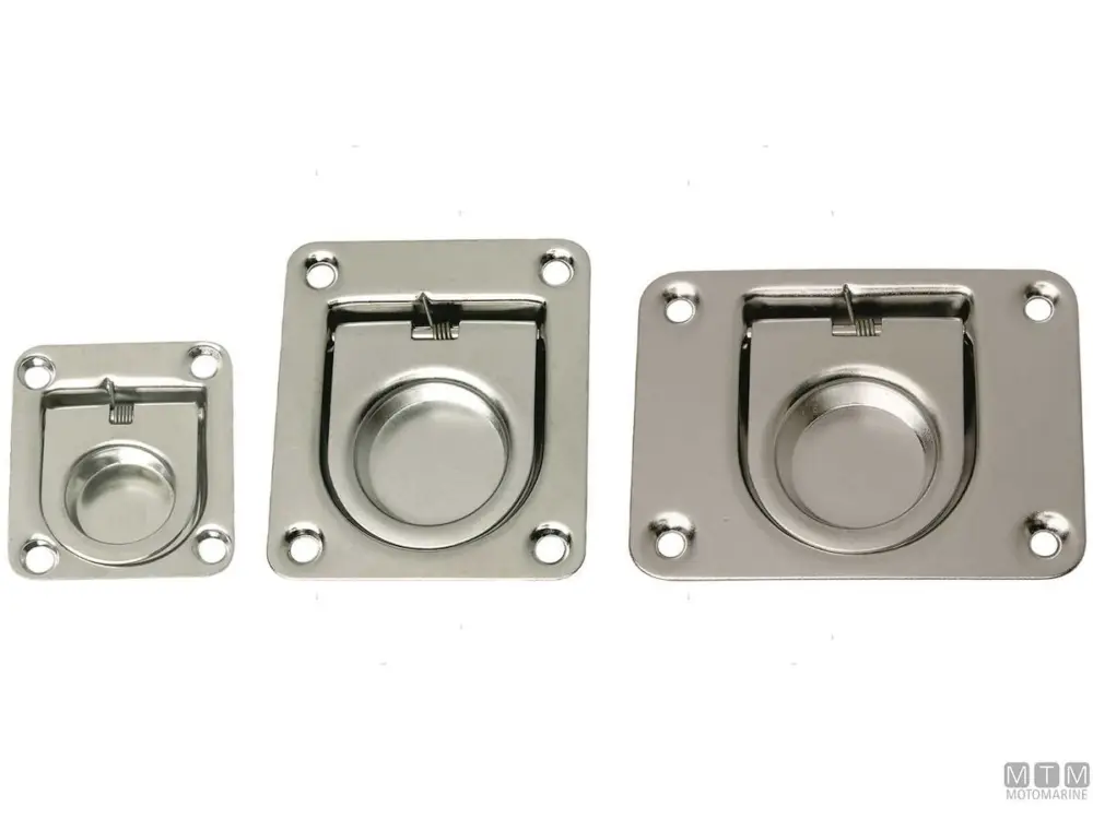 MANIGLIA ALZAPAGLIOLO CON MOLLA 38X40MM ACCIAIO INOX Ultima Occasione