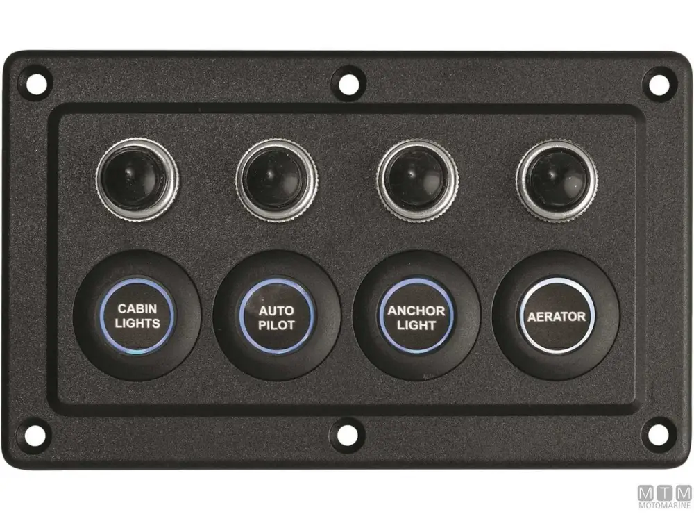 Miglior Prezzo PANNELLO CON INTERRUTTORI MICROSWITCH 4 POSIZIONI 150X90MM
