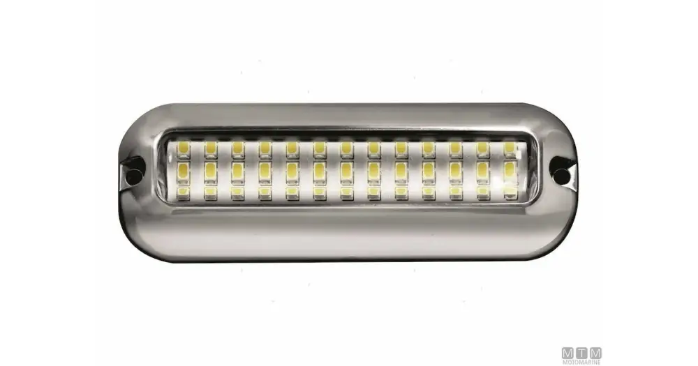 LUCE LED STAGNA IP68 BIANCA IN ACCIAIO INOX 120X42MM Popolare