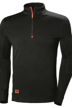 Sconto MAGLIETTA HH LIFA H ZIP 990 NERO L