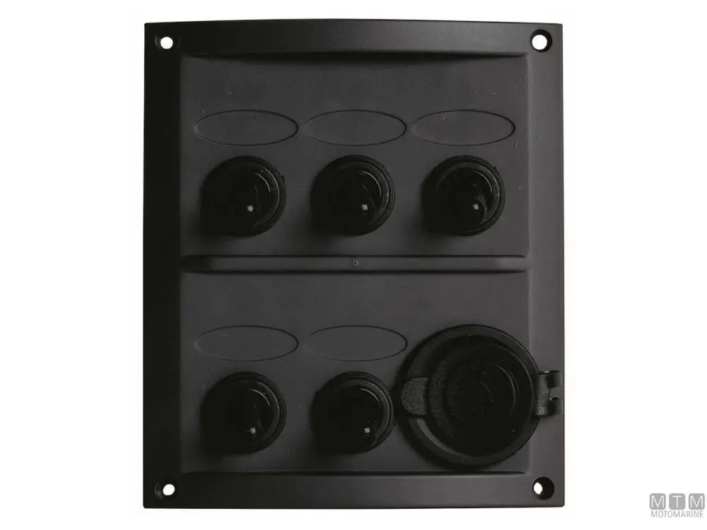 Ultime Pezzi PANNELLO CON INTERRUTTORI A LEVA 5+1 POSIZIONI 125X110MM