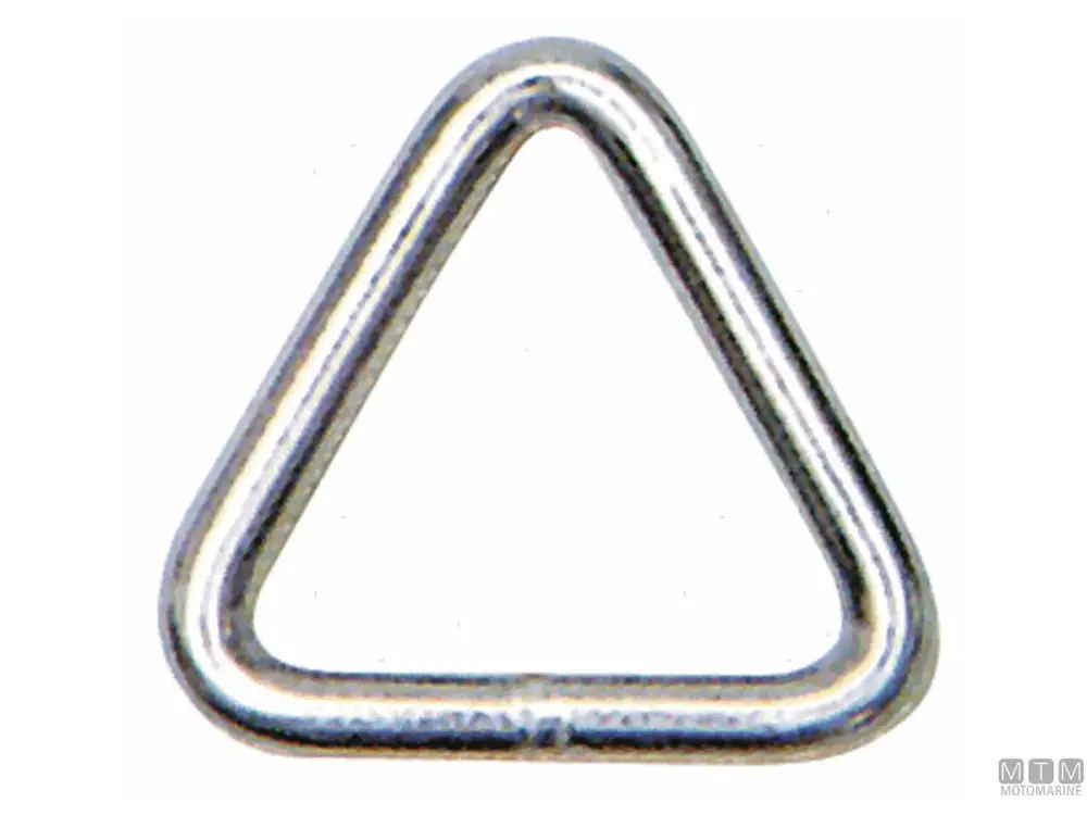 Nuova Collezione ANELLO TRIANGOLO D5MM W30MM ACCIAIO INOX 316