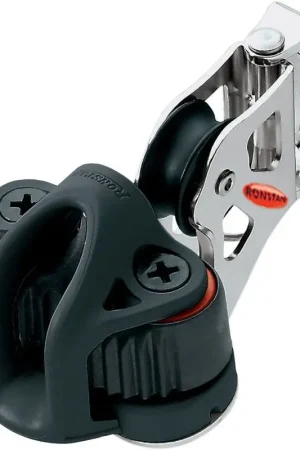 Torretta Basculante Ronstan con Bozzello Ø20mm e Strozzatore Piccolo - Carico di Lavoro 150 Kg, Peso 79 gr, Diametro Scotte 2-6mm, Ideale per Vela e Nautica Prezzo Ridotto