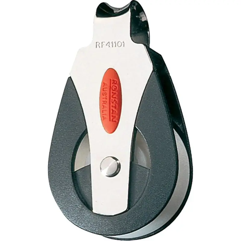 Bozzello Singolo Attacco Fisso Ronstan Serie 40 AP - Puleggia 40mm, 400kg Carico di Lavoro, 54g Peso, Perfetto per Barche da Regata e Crociera Nuovo Arrivo
