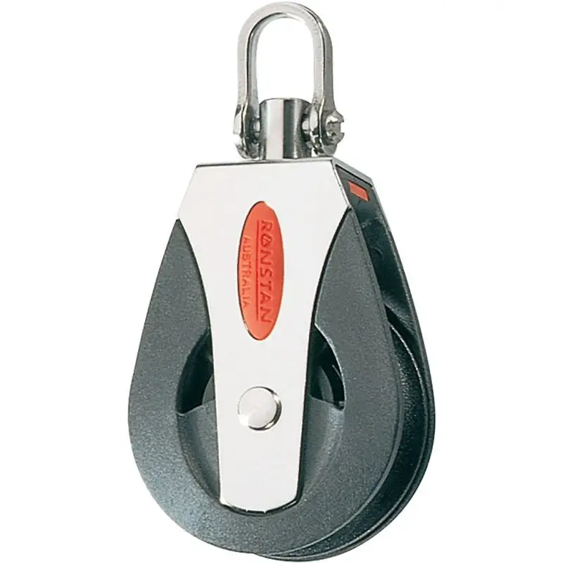 Ultime Pezzi Ronstan Serie 50 BB Bozzello Singolo - Puleggia 50mm per Nautica e Vela con Carico Max 500kg e Peso 117g