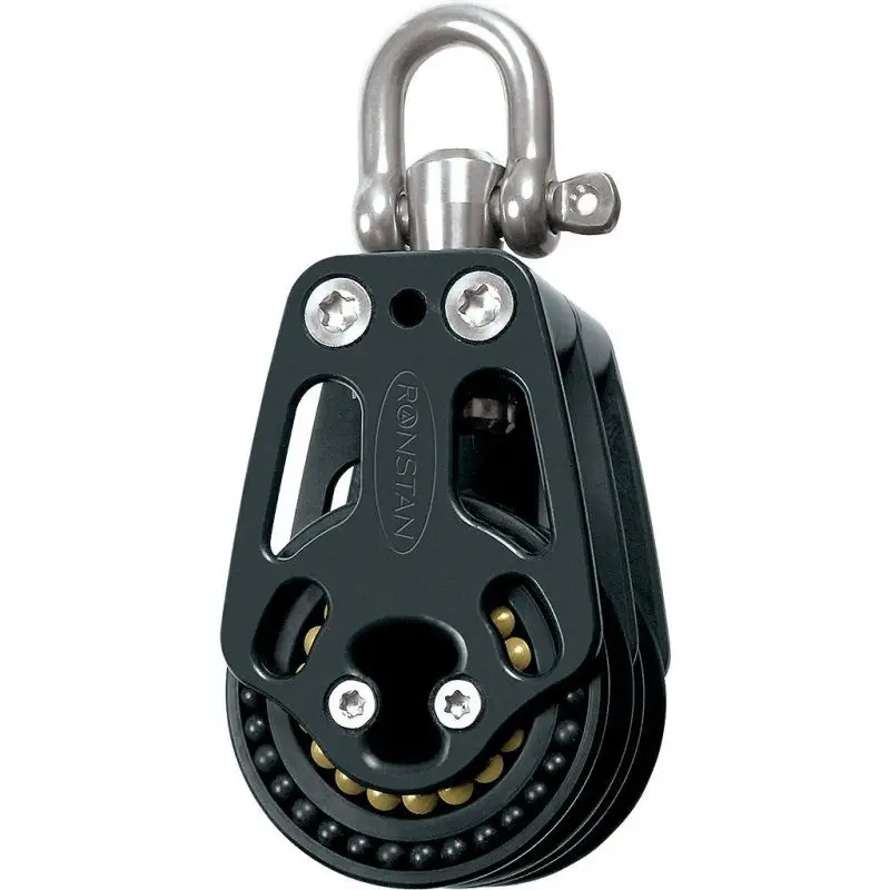 Occasione Imperdibile Bozzello Doppio Serie 60 Orbit Ronstan - 60mm, Carico Max 2450kg, Peso 436g, Ideale per Vela e Nautica