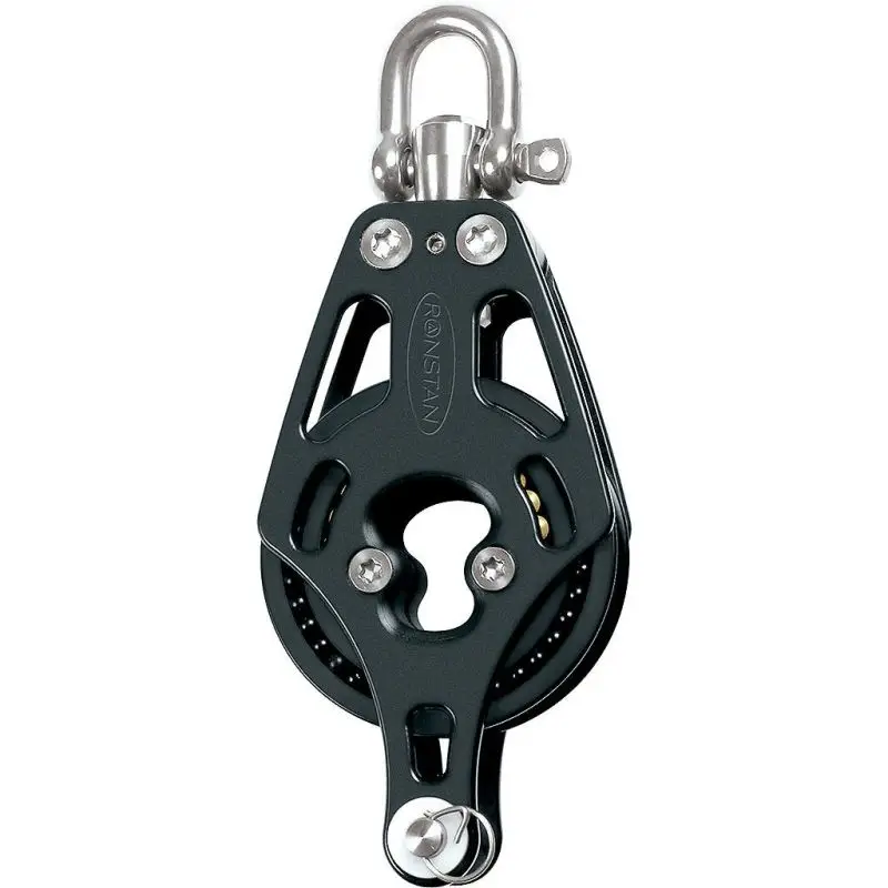 Compra Oggi Stesso Bozzello Singolo con Arricavo Ronstan Serie 75 Orbit - Puleggia 75mm, Carico Massimo 2450kg, Peso 354g