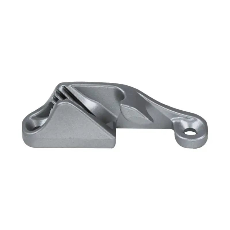 Verticale ClamCleat in Alluminio con Apertura Lato Destro per Cima da 3-6 mm - Colore Argento Di Tendenza