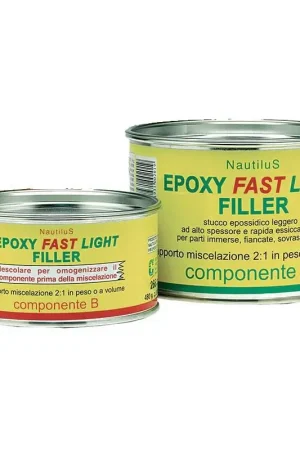 Stucco Epossidico Leggero Fast Epoxy Light Filler 480g a Catalizzazione Veloce - Cecchi Gustavo per Piccoli Lavori Nautici Nuova Collezione