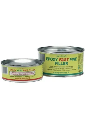 Stucco Epossidico Fast Epoxy Fine Filler 600g Cecchi Gustavo - Bicomponente a Catalizzazione Veloce con Protezione Anti-Osmosi per Riparazioni Nautiche Reso Gratuito