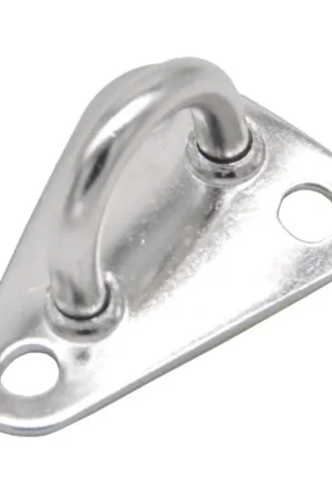 Offerta Speciale Cavallotto Inox Selden con Piastra Triangolare 40x30mm - Accessorio Nautico con Rivetti Inclusi per Fissaggio